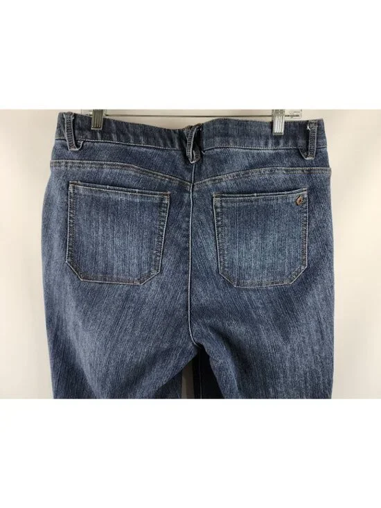 Democracy Jeans Women 16W Blue AB Technology Skyrise Frayed Hem Denim (33x25) - Picture 9 of 11